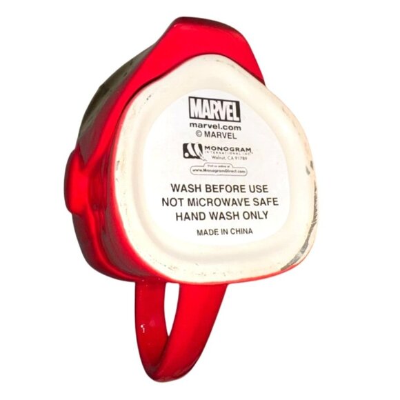 Marvel Iron Man 3D Helmet Mug 12 Oz Red & Gold Ceramic Cup Collectible - Picture 4 of 6